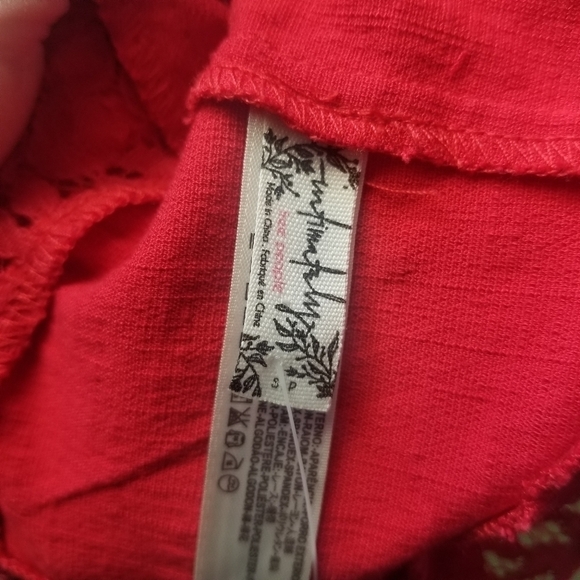 Free People Here I Am brami red lace - Picture 9 of 9